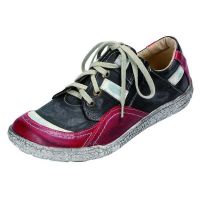 Miccos-Halbschuh-bordo-schwarz